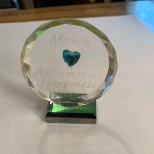 Vintage Home for all the Holidays March Crystal plaque